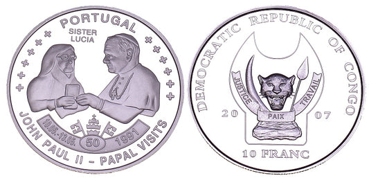 Kongo 10 F 2007 - pielgrzymka Portugalia