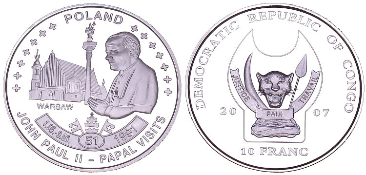 Kongo 10 F 2007 - pielgrzymka Polska