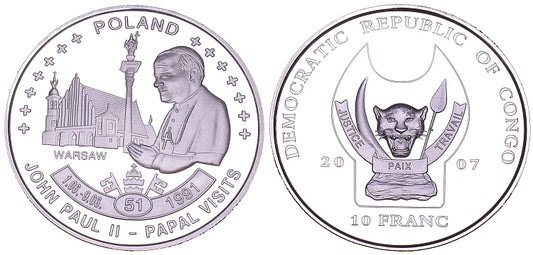 Kongo 10 F 2007 - pielgrzymka Polska