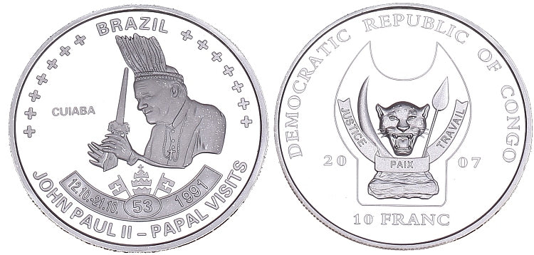 Kongo 10 F 2007 - pielgrzymka Brazylia