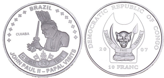 Kongo 10 F 2007 - pielgrzymka Brazylia