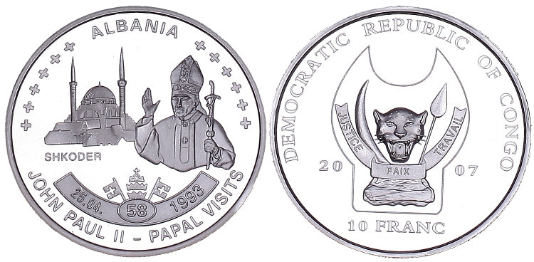 Kongo 10 F 2007 - pielgrzymka Albania
