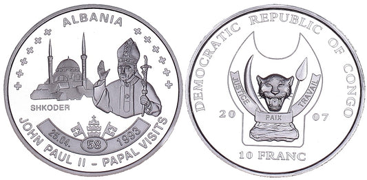 Kongo 10 F 2007 - pielgrzymka Albania