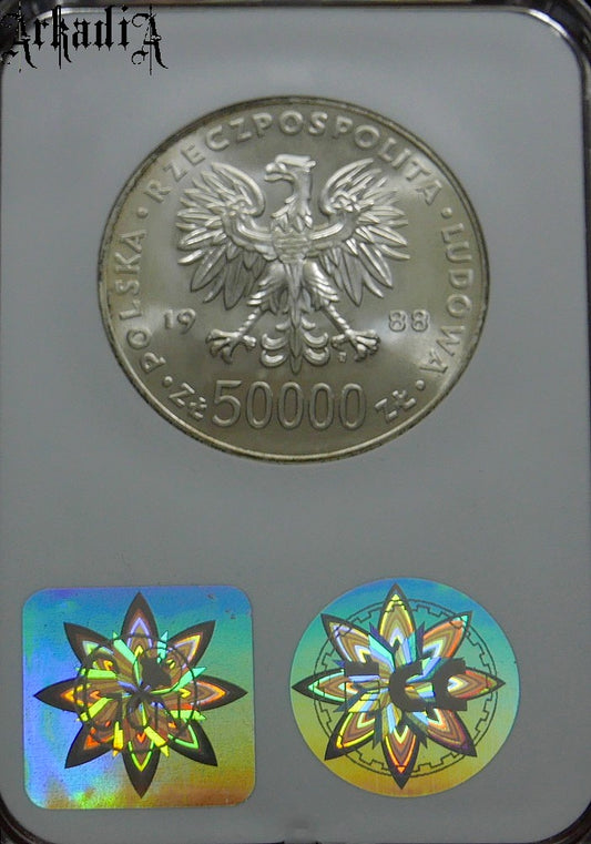 50000 złotych Piłsudski 1988