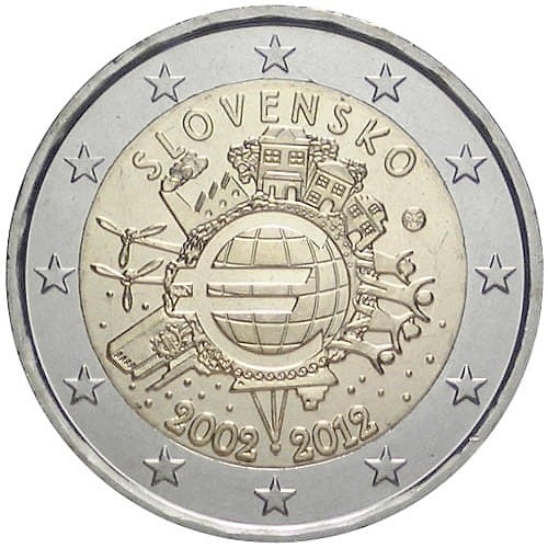 10 lat euro - Słowacja